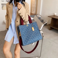 Sac à bandoulière grande capacité pour femme, nouveau style mode transfrontalier, sac fourre-tout simple avec motif lettre, sacs à l'épaule