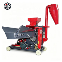 Broyeur de fourrage diesel robuste pour l'alimentation animale, le traitement de l'herbe, de la paille et des tiges de maïs, avec moteur puissant et rendement stable