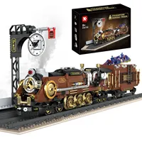 Kaiyu K96198 2026 Nuevo Tren de Vapor RC MOC DIY, Decoraciones Creativas para el Hogar, Rompecabezas, Juguetes, Regalo de Cumpleaños, Sets de Bloques de Construcción