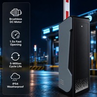 Barrière de parking automatique avec caméra de reconnaissance de plaque d'immatriculation, système intelligent de contrôle d'accès au parking