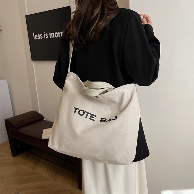 Wholesale Blank Canvas Tote Bag Solid Cotton Reusable Shopping Shoulder Bag Custom Logo for Trade Show Giveaways