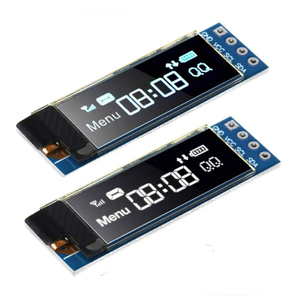 โมดูลแสดงผล0.91นิ้ว SSD1306 IIC 128x32ไดรเวอร์หน้าจอ OLED DC 3.3V ~ 5V ESP32 arduiuo STM32รูป AVR สำหรับ resbery Pi G410 - Product Image 1