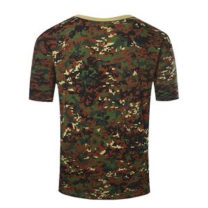 เสื้อยืดฝึกยุทธวิธีลายพรางเยอรมัน น้ำหนัก 180 กรัม ผ้าถัก พิมพ์ลายดิจิตอล โพลีเอสเตอร์ 100% สำหรับทุกเพศ - Product Image 1