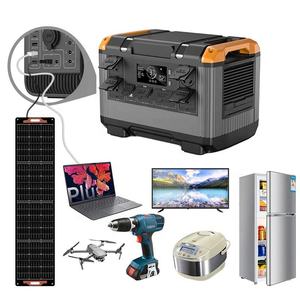 สถานีพลังงานแสงอาทิตย์แบบพกพา 3000W มินิ คลื่นไซน์บริสุทธิ์ MPPT ชาร์จเร็ว สำหรับตั้งแคมป์ กิจกรรมกลางแจ้ง ชายหาด เครื่องกำเนิดไฟฟ้า USB ได้รับการรับรองมาตรฐาน CE พร้อมไฟฉาย - Product Image 2