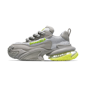 Designer Classic Breathable Sport Shoes Elevated Thick Bottom <strong>Leather</strong> Sneakers Breathable Trendy Dad Shoes Walking Style Shoes - Product Image 1