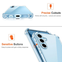 Coque Souple Transparente Antichoc en TPU pour Samsung Galaxy Note 10 20 S21 S22 S23 S24 S25 Plus Ultra FE A17 A56 A55 A16 A05