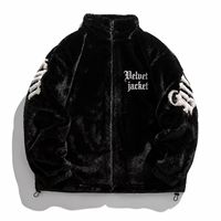 Veste en velours pour homme avec broderie squelette, doublure épaisse en velours, streetwear automne-hiver, Chaqueta Hombre, personnalisable ODM