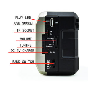 วิทยุดิจิตอลแบบพกพา Bolsillo,ตัวรับสัญญาณวิทยุ Am <span class=keywords><strong>Fm</strong></span> Sw มัลติฟังก์ชันแบบชาร์จได้พร้อม Usb Sd ปี K5BTS - Product Image 3
