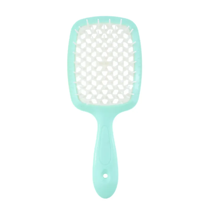 Super Customized Logo Hard Fiber Detangle Hair Brush Abs Handle Comb Vent Hair Brush for Curly Wet Thick Knots Hair