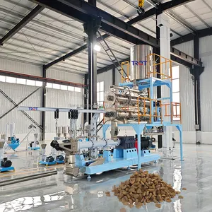 Machine d'extrudeuse d'aliments pour poissons de fournisseur chinois de haute qualité Machine à granulés d'aliments pour poissons flottants