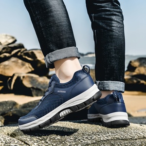 Chaussures de sport respirantes antidérapantes à lacets pour hommes, haute élasticité, confortables, pour l'été et l'hiver, style décontracté et tendance pour la randonnée - Product Image 6