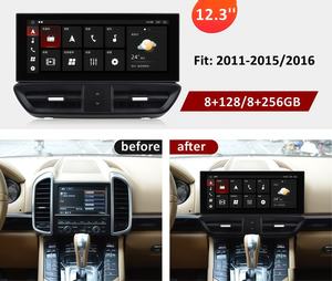 Autoradio Android avec écran tactile IPS de 12,3 pouces, lecteur multimédia vidéo pour Porsche Cayenne 2011-2016, <span class=keywords><strong>Carplay</strong></span>, navigation GPS - Product Image 2