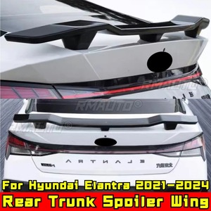 For Hyundai Elantra 2021-2024 Rear Trunk Spoiler <b>Wing</b> Car Rear Spoiler Rear Roof <b>Wing</b> Spoiler Body Kit Car Accessories - Product Image 3