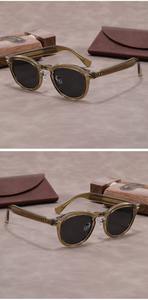 نظارات شمسية فاخرة مخصصة من الشركات المصنعة ظلال حمض البروبيونيك نظارات شمسية عصرية للأظافر والأرز طراز عتيق بالجملة - Product Image 5