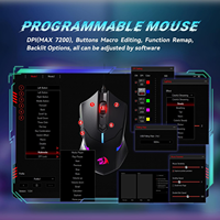 Redragon S101Gaming Clavier et souris M601 Combo Set Programmable 7 RGB Rétroéclairé 114 Touches Clavier de jeu 7200 DPI Mouse Set