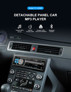 Receptor estéreo para coche DIN único, reproductor de MP3 desmontable, pantalla LCD USB, función manos libres, incluye asistente de voz directo - Product Image 4