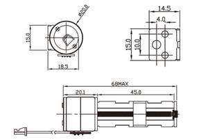 Samar PM 8 Modules de moteur linéaire miniature en métal avec rail et actionneurs - Product Image 3