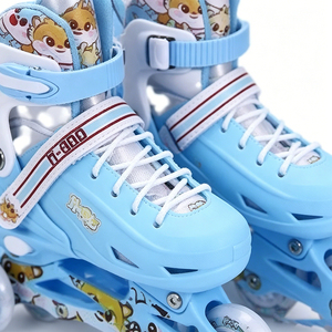 <span class=keywords><strong>Pattini</strong></span> in Linea <span class=keywords><strong>o</strong></span> a Quattro Ruote Convertibili per Bambini con Ruote Luminose, Cuscinetti ABEC, Taglia Regolabile, Set per Principianti Ruidongle - Product Image 4