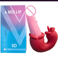 Kabelloses Sexspielzeug für Frauen, elektrischer Zungenleckvibrator, 9 Modi, Saugfunktion, G-Punkt-Starker Vibrator, USB-aufladbar, Sexspielzeug für Erwachsene