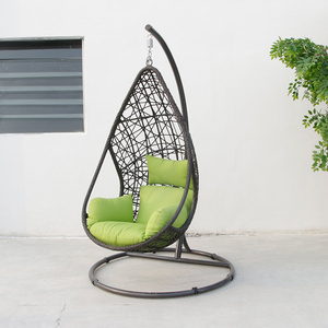 Fauteuil <span class=keywords><strong>suspendu</strong></span> en rotin Uland pour patio, balcon, jardin, terrasse - Product Image 3