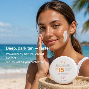 LANCE Crema Solare alla Carota <span class=keywords><strong>SPF</strong></span> <span class=keywords><strong>15</strong></span> ad Ampio Spettro, Resistente all'Acqua, Nutriente, Protezione Solare Naturale per Abbronzatura in Spiaggia - Product Image 2