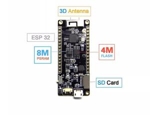 Carte de développement Liligo <span class=keywords><strong>TTGO</strong></span> <span class=keywords><strong>T8</strong></span> D_B_T0002 avec WiFi BT ESP32 WROVER 4/16MB Flash 8MB PSRAM Guangdong Chine - Product Image 5