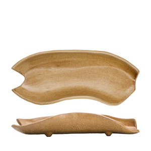 Piatto Decorativo Marrone Fuente Vellica 33x12 Cm - Product Image 1