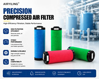 Filtro de Aire para Tuberías de 12m³/min con Puerto de Brida, Filtración de Alta Precisión para Sistema de Post-tratamiento de Aire Comprimido