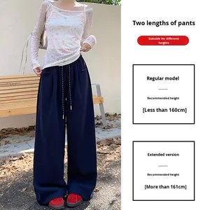 <span class=keywords><strong>Pantalon</strong></span> décontracté pour <span class=keywords><strong>femme</strong></span>, coupe bootcut, taille haute, style vintage européen, en <span class=keywords><strong>velours</strong></span> de coton et polyester, pour la vente en gros transfrontalière - Product Image 4