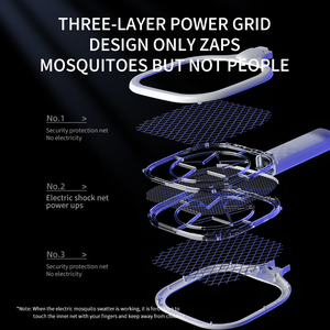Hot Bán Có Thể Sạc Lại Pin Muỗi-Đánh Vỉ Đập Giá Rẻ Giá Vợt Muỗi Điện Nhỏ Fly Swatters - Product Image 2