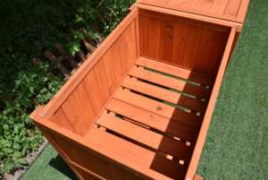 Lit de jardin surélevé, boîte de jardin surélevée en <span class=keywords><strong>bois</strong></span> avec onglets de connexion en W pliables, pour légumes, fleurs, herbes, grande étagère de rangement - Product Image 3