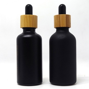 Hot Sale 5ml 10ml 15ml 20ml 30ml 50ml 100ml Amber Glass Dropper Bottle with Bamboo Lid - Product Image 5