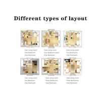 Maison conteneur pliable de 40 pieds, 20 pieds, à double couche, préfabriquée, extensible, villa mobile, maison préfabriquée, 3 chambres avec cuisine