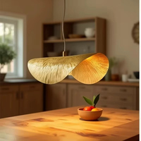 CSLIDO Suspension Maison Hôtel Rotin Tissage Lampe À La Main Thé Maison Ferme Auberges Cour Design Éclairage Fleur Lustre