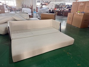 Sofá Cama Moderno, Elegante y Relajante, Sofá Convertible de Tela Bouclé para Sala de Estar - Product Image 3