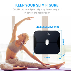 Kostenlose API SDK-Verbindung APP Gehärtetes Glas ITO Personal Body Fat bmi Waage <span class=keywords><strong>Digital</strong></span> waage Post waage - Product Image 4