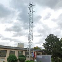 Tour de communication autoportante en treillis d'acier angulaire à 4 poteaux de 40 m, galvanisée à chaud, en acier haute résistance Q235, conforme à la norme ANSI/TIA-222-G