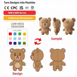 Fabricante de Juguetes de Peluche Personalizados con MOQ Bajo, Juguetes de Peluche con Relleno de Algodón PP, Muñeco de Peluche Personalizado de Conejo, Oso o Gato para Cumpleaños - Product Image 2