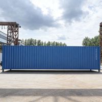 Conteneur maritime intermodal à ouverture verticale de 20 pieds et 40 pieds, facile à charger, conteneur de stockage vide personnalisé