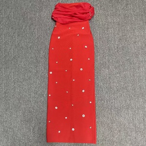 2025 estate nuova moda <span class=keywords><strong>blu</strong></span> fasciante elegante abito lungo Sexy con scollo a V - Product Image 6