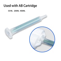 Buse de mélange statique à baïonnette, distributeur de cartouches d'époxy AB en plastique, pistolet à colle, tube mélangeur