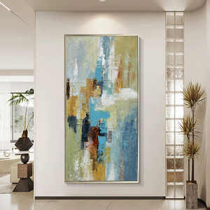 ภาพวาดนามธรรมทำด้วยมือที่สร้างขึ้นโดยมีเอกลักษณ์โดดเด่นด้วยสีสันที่โดดเด่นและรูป<span class=keywords><strong>แบบ</strong></span>ไดนามิกเพื่อเพิ่มพื้นที่อยู่อาศัยของคุณด้วยงานศิลปะ - Product Image 2