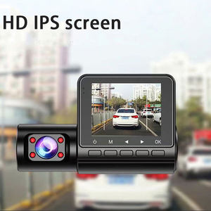 กล้องบันทึกวิดีโอติดรถยนต์สามเลนส์1080P กล้อง DVR สำหรับรถยนต์ด้านหน้าและด้านหลัง3ทางพร้อมแสง IR ด้านใน2.4นิ้วกล่องสีดำสำหรับรถยนต์ - Product Image 2