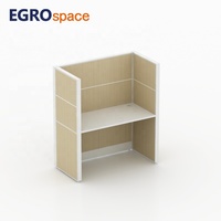 EGROspace Fournisseur Professionnel de Mobilier de Bureau : Poste de Travail en Bois pour Centre d'Appels avec Cloison Acoustique et Diviseur de Bureau