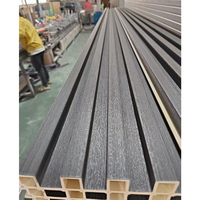 Panel de Pared WPC de 160*24 mm, PVC Impermeable con Diseño Acanalado con Aspecto de Madera para Uso Interior y Exterior