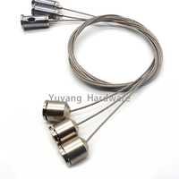 Pince à câble en acier inoxydable, kit de suspension en cuivre pour éclairage, ensemble de supports de suspension, type clip de corde, autres accessoires d'éclairage