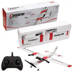 Popular 2,4G DIY ensamblar AVIONES RC control remoto planeador EPP espuma Cessna 182 RC avión