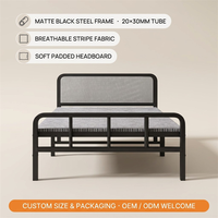 Base de Cama Metálica Reforzada de Acero Engrosado, Estable y Antivibraciones, Duradera y Silenciosa para Dormitorio