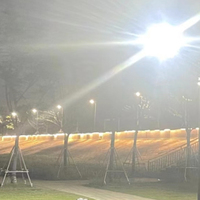 Lampu Jalan LED Lot parkir dengan lensa optik, lampu jalan papan cuci untuk lampu jalan raya pelindung petir
