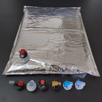 Sac BIB Aseptique 96oz 3L 5L 10L en PE Plastique Imprimé par Gravure pour Vin, Champagne, Vodka, Boissons Énergisantes, Bière, Jus avec Robinet Distributeur